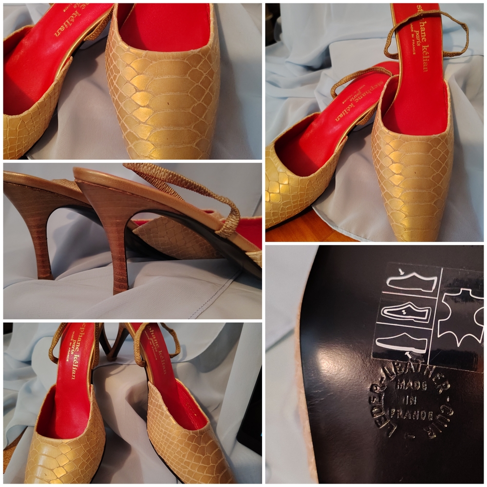 Stephane Kélian Leather Slingbacks Size 6